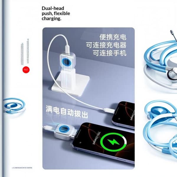 USB-C telefon intelligent separator 140W snabbladdare A2