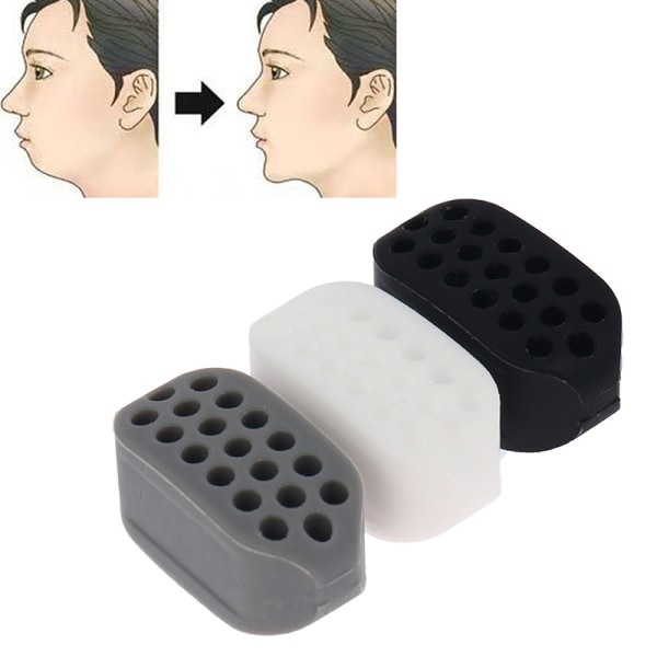 1 Stk Face Fitness Ball Ansiktsmuskler Toner Exerciser Jaw Line Black