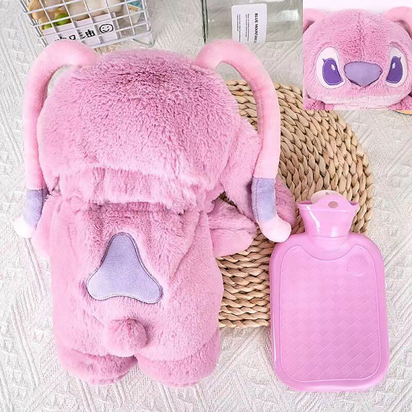 Stitch Animation Vinter Extra stor plysch termosflaska Hand C