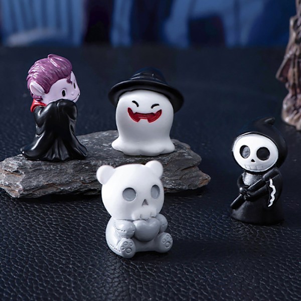 Halloween Spøkelse Djevel Troll Figur Miniatyr Landskap Dekor 5