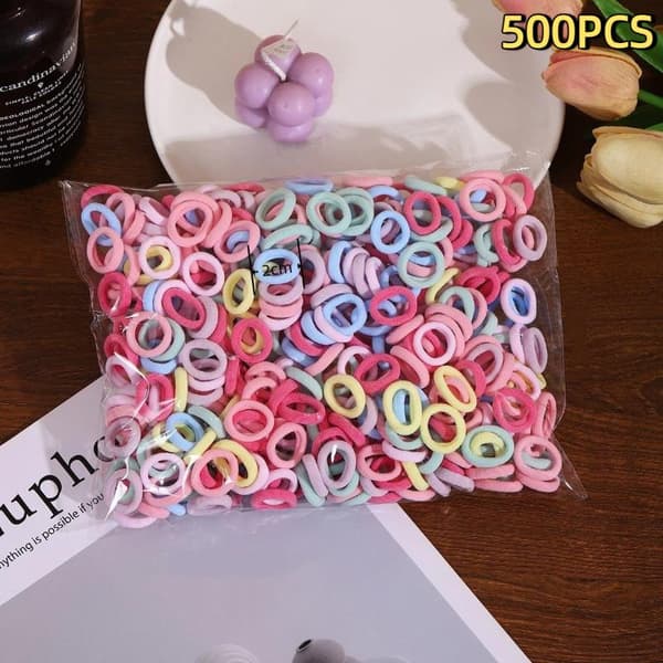 Elastiska hårband Hästsvans Hårband Scrunchie Tillbehör A2