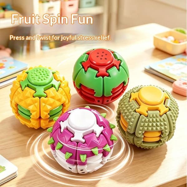 Durianformet 3D-printet kugle roterende kugle antistress fidget O A4