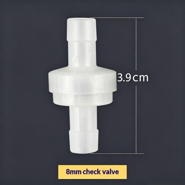 10 st envägs backventil mot återflöde, anslutning för luftpump 8mm 10PCS