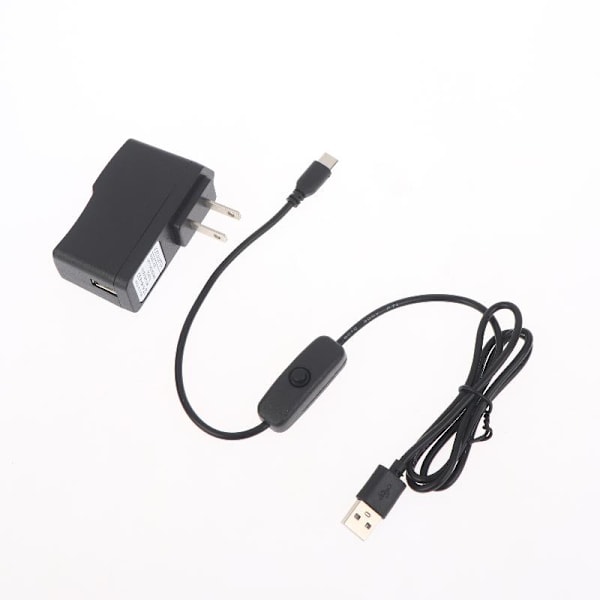 1/2/3 st för Raspberry Pi 3 4 strömbrytare USB C förlängningskabel 100cm cable 1pcs