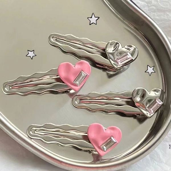 7 stk/sett e Barrettes Dame Enkel Metal Snap Clip Hodeplagg Hai 10
