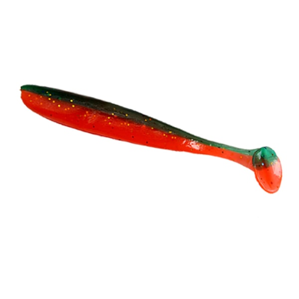 10 STK Dual Color T-Tail 6cm Road Runner Lure Soft Agn Myk Wor 3# 7cm