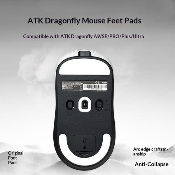 1 sæt Meow Gaming Gear MGG Ultraglide til ATK Dragonfly A9 ICE A3