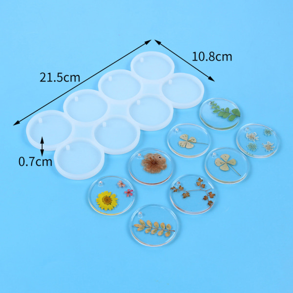 Kreativ sommerfugl rund oval form DIY silikonform for A4