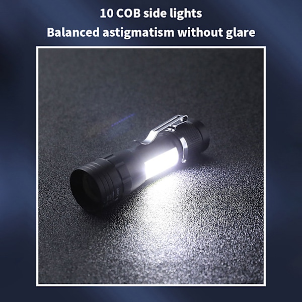 Mini Torch lommelykt Bærbar USB ladebank lommelykt Cam