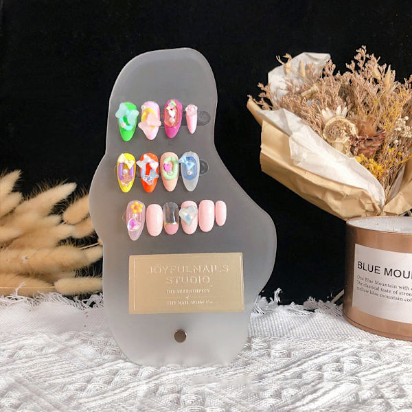 Akryl Nail Art Display Irregular Board Transparent Nail Art S F