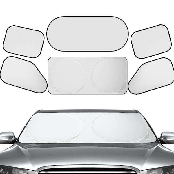 Vindskjermsolskjermer Sammenleggbar bilfrontvindusolskjerm for Mos 1pc rear window