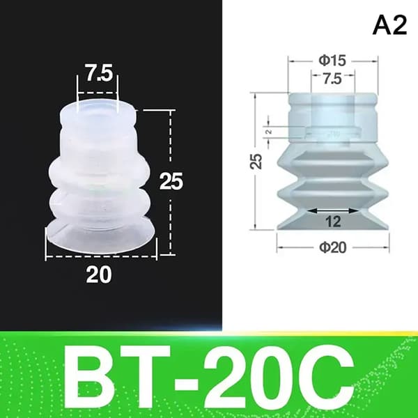 10 stk. sprøytestøpemaskin mekaniske pneumatiske komponenter BT White 20C