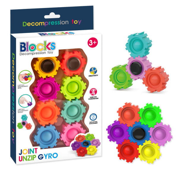 Creative Block Spinner Toys Antistress Spinner Vent Toys Gyro