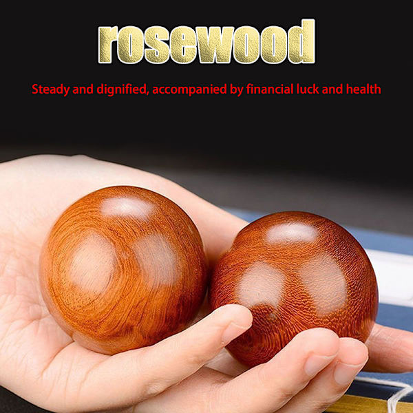 Rosenwood Baoding Bolde Nye Håndtræningsmassage Stressbolde 2pcs
