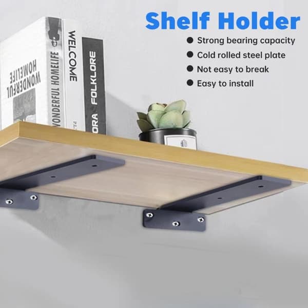 Extra tjock konsol dold typ med skruv 3 mm tjock konsol 2PCS 6inch White