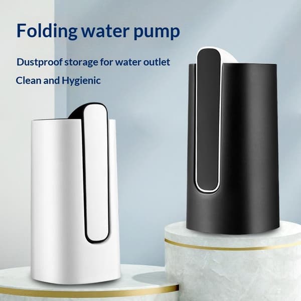 Sammenleggbar vanndispenserpumpe elektrisk pumpe for helseflasker White K32