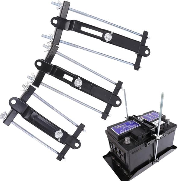 1 stk justerbar bilbatteriholder stabilisatorfeste stativbatteri 190MM