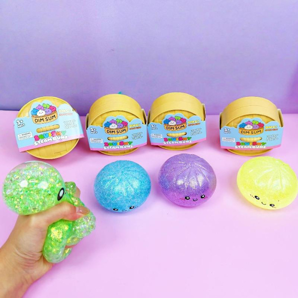 1 kpl paine-dumpling-squishies-e-värikäs pullalelu lapsille A3