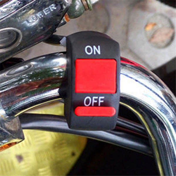 Universal styr Motorcykelkontakt ON-OFF knap