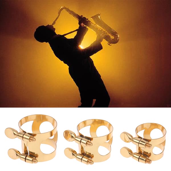 Sax Saxofon Munstycke Ligature Clip Clim Durable Fastener C Soprano