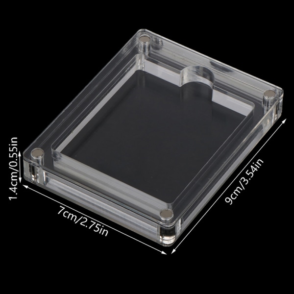 För GAMEBOY GB GBC Tillbehör Game Cassette Box Transparent Di