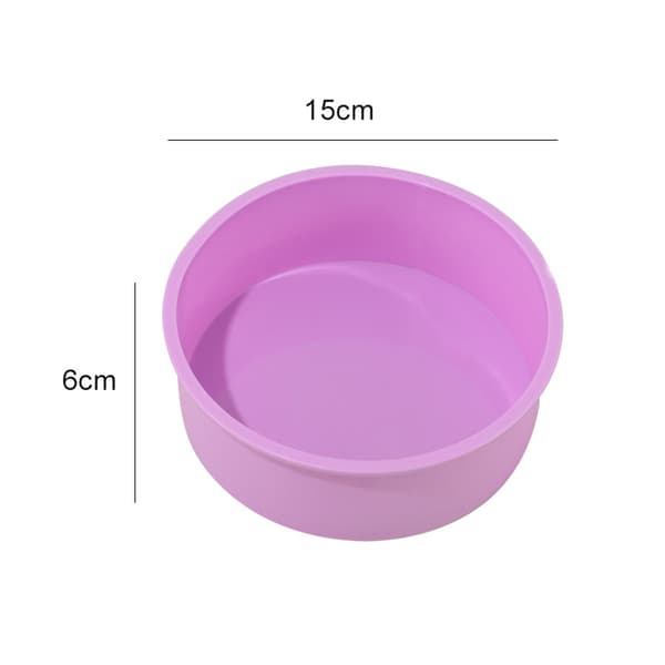 Rund form silikone kage bageform DIY mousse fondant Cy 25cm