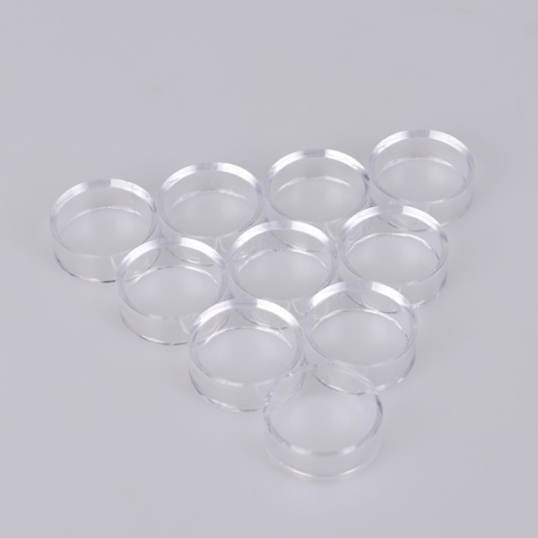 10 st Akryl Clear Display Stand Sphere Hållare för Crystal 4.5*1.5CM