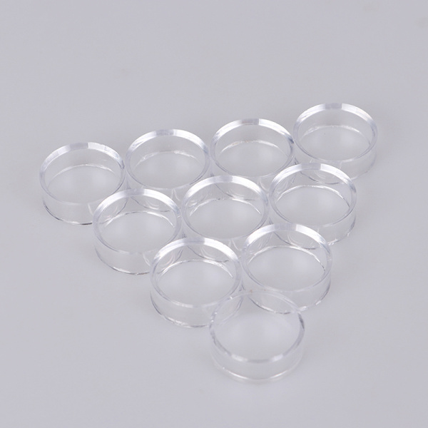 10 STK Akryl Clear Display Stand Kugleholder til Krystal 1.5*0.6CM