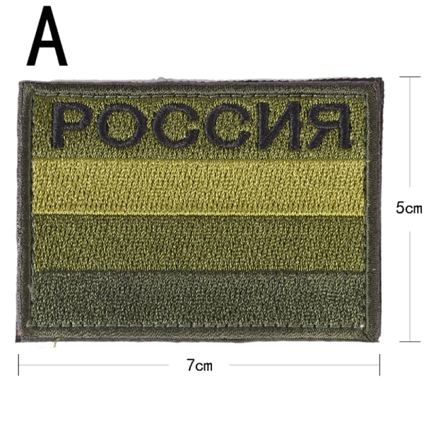Rusland flag broderet badge militær taktisk rygsæk patch A