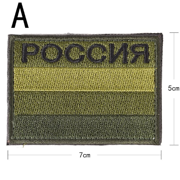 Russland flagg brodert merke militær taktisk ryggsekk patch A