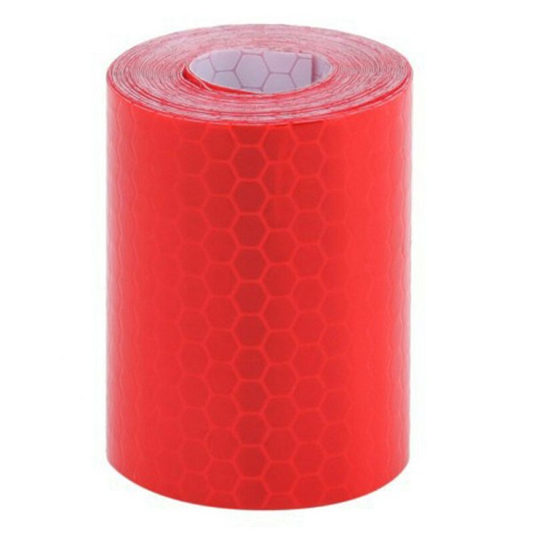 1m*5cm Auton kuorma-auton heijastava itsekiinnittyvä turvavaroitusteippi Red