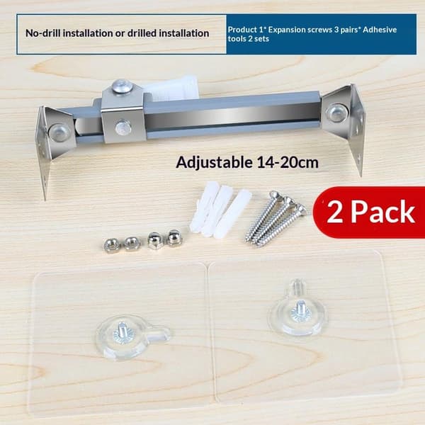 1/2PCS Anti-tippanordning Säkerhetsfäste Justerbart Väggankare De A 2PCS