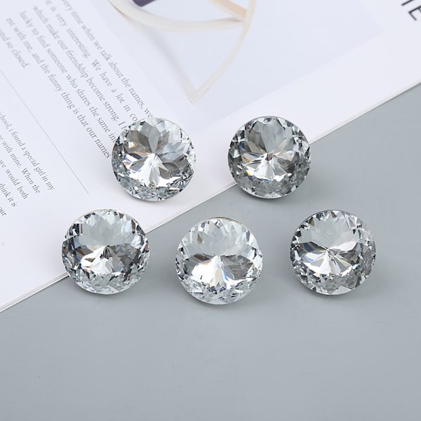 10 stk 20 mm Crystal Rhinestone-knapper Passer til sofamøbler Ba