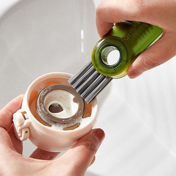 3 i 1 flaska Gap Cleaner Brush Multifunctional Cup Cleaner Br Gray