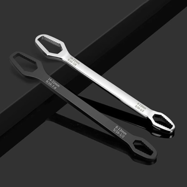 Double Head Key Monitoimiruuvimutterit es Korjauskäsityökalut F Silver