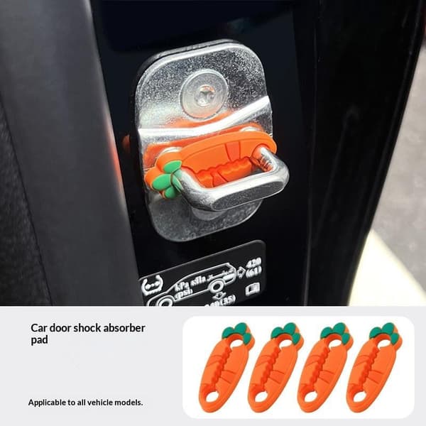 e Silikon Bil Dörrlås Spänne Skyddsfodral Elastisk Anti-C 4PCS