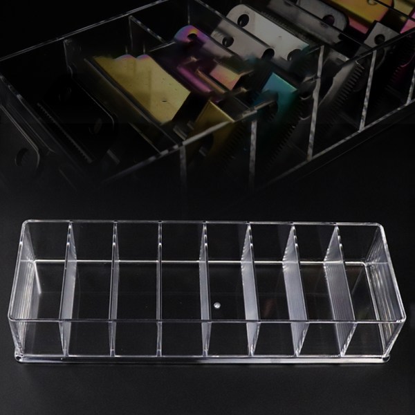 8 ristikkoa Sähköinen hiusleikkuri Limit Comb Organizer Comb S Transparent