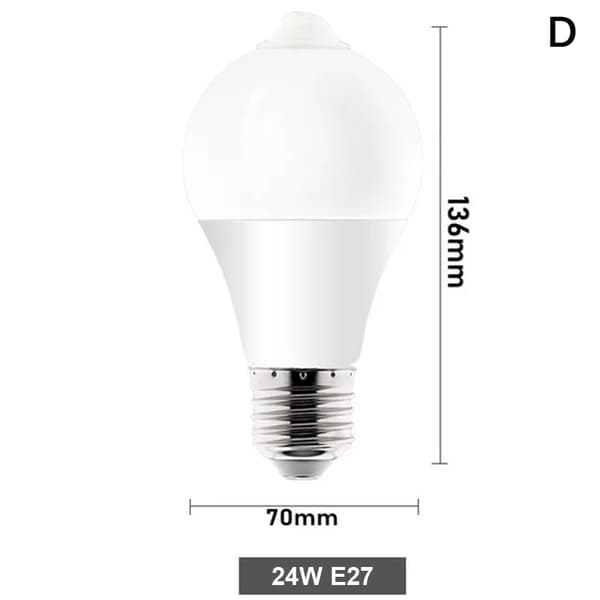 Led lyspære E27 skrue hjemmebelysning Energisparende konstant C D