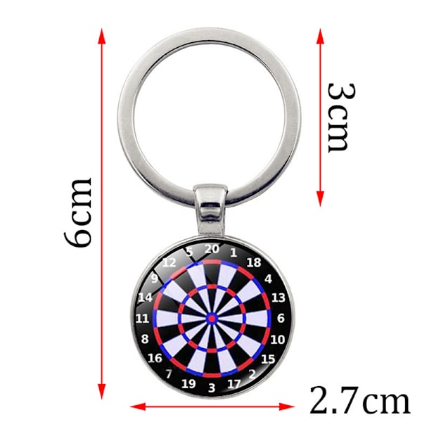 Muoti Dart Target Riipus avaimenperä Digitaalinen Target Avaimenperä Ca 3