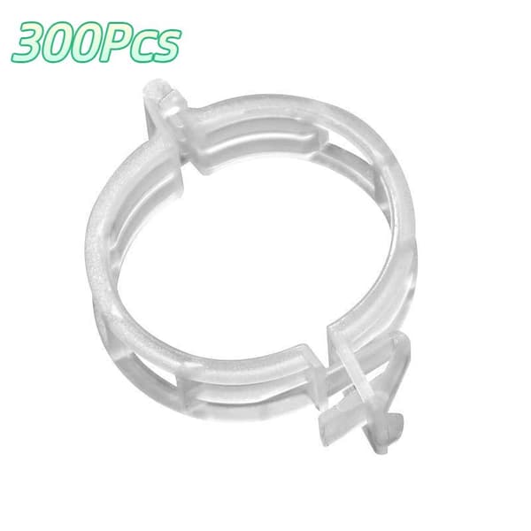 200/300 st utomhusträdgårdsklämmor i plast, återanvändbart vinstöd 200Pcs