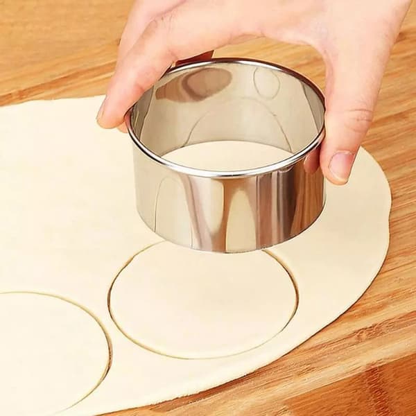 3 storlek Rostfritt stål Runda Dumplings Wrappers Molds ter Maker 8.5cm
