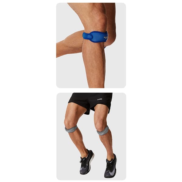 1 st Patella Sene Knäremmar Black 1pcs