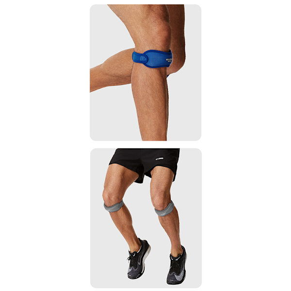 1 STK Patella Sene Knæstropper Black 1pcs