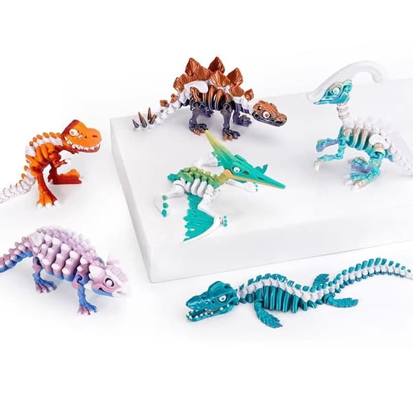 Realistisk T-Rex-figur 3D-printad rörlig skrivbordsdekoration A1