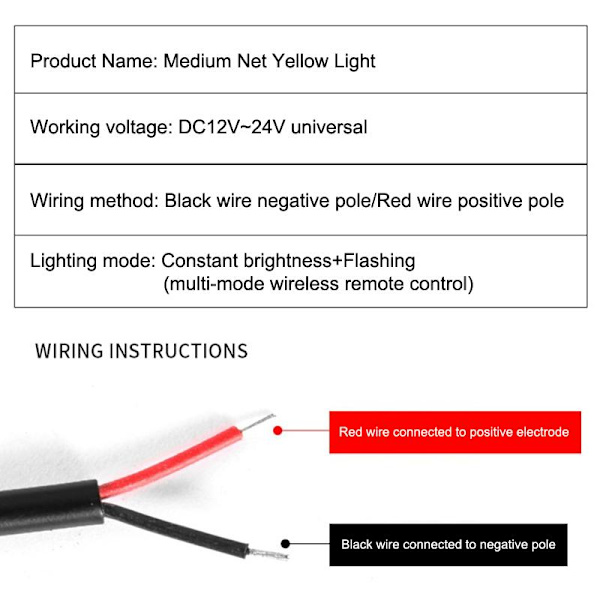12V-24V Tåkelys LED Arbeidslys Flomlys 8LED Indikatorlys A2