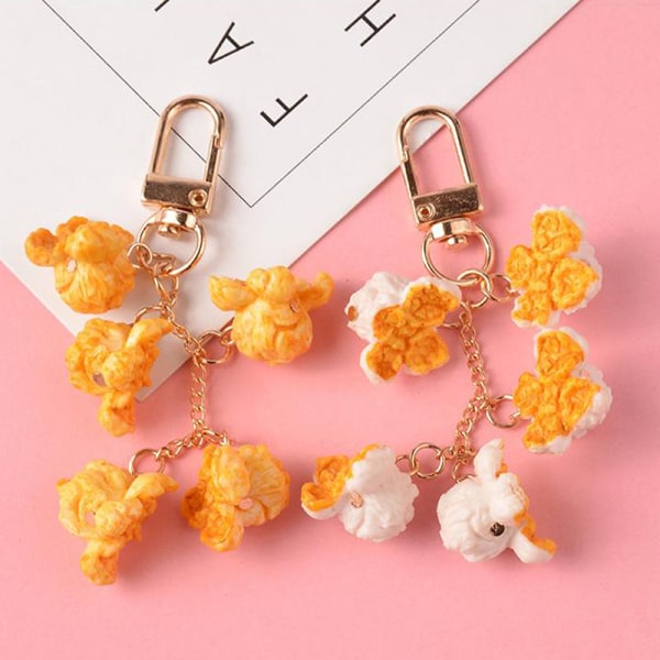 Simulerad Popcorn Pendel Popcorn Form Easy Card Pendant Claw Yellow