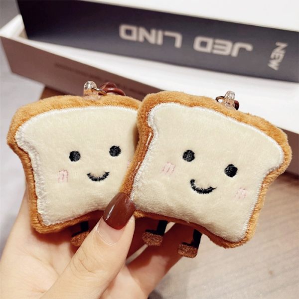 Toast Bread Avaimenperä Cartoon Pehmo Doll Riipus avaimenperä Char