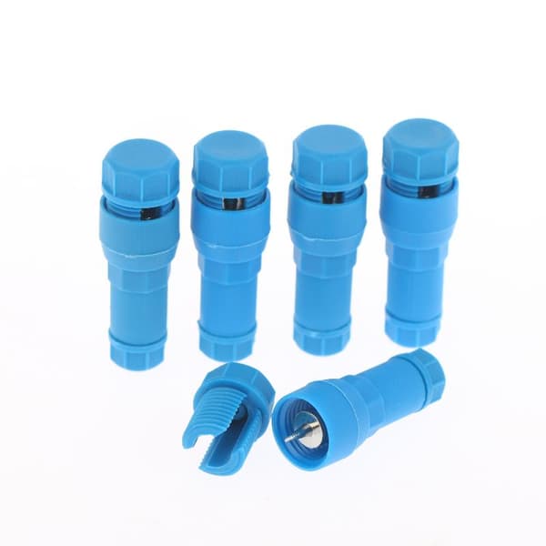 5/10 stk. landskabslyskabelstik T-formet ledningsforbindelse Blue 5pcs