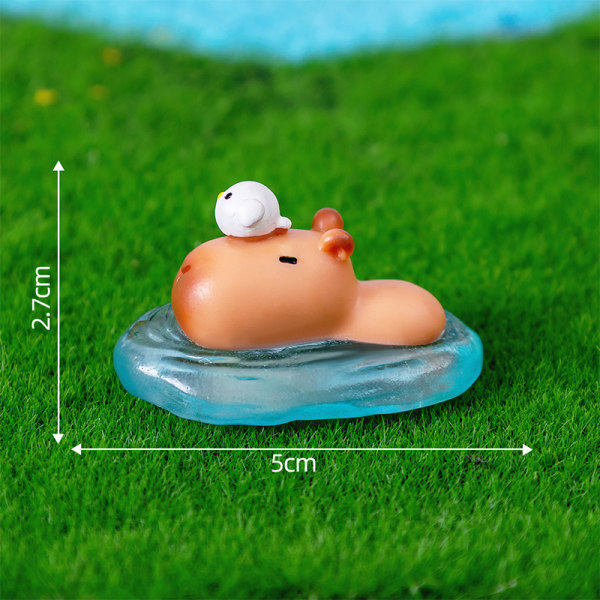 Miniature Capybara Model Figur Desktop Have Landskab Orna 9