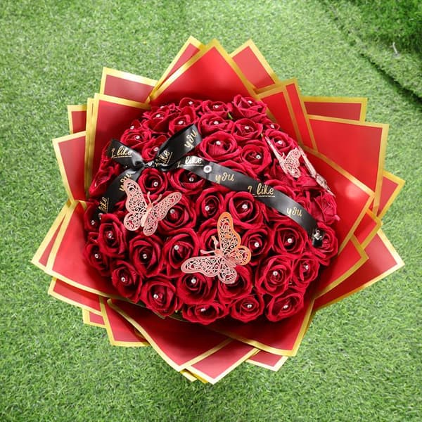 20 st vattentäta blommor presentinslagning papper florist bukett P Khaki
